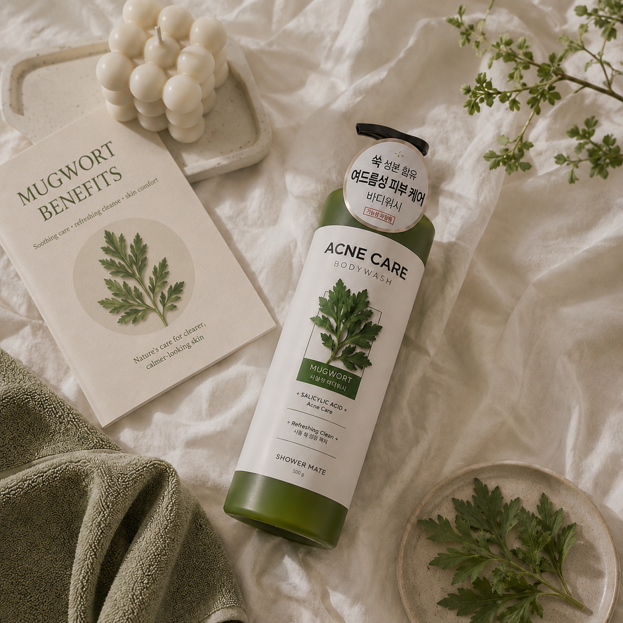 Showermate Mugwort Acne Care Body Wash