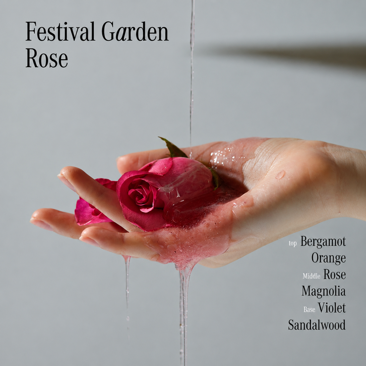 LUV SCENT Festival Garden Rose Perfumed Scrub Wash
