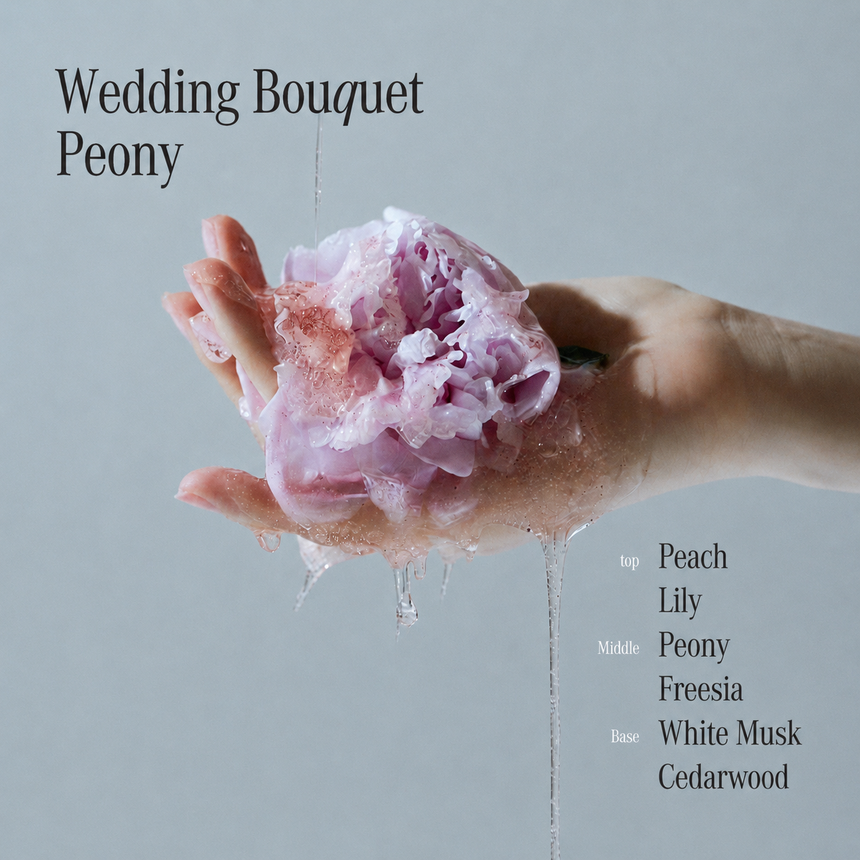 LUV SCENT Wedding Bouqet Pink Peony Perfumed Scrub Wash