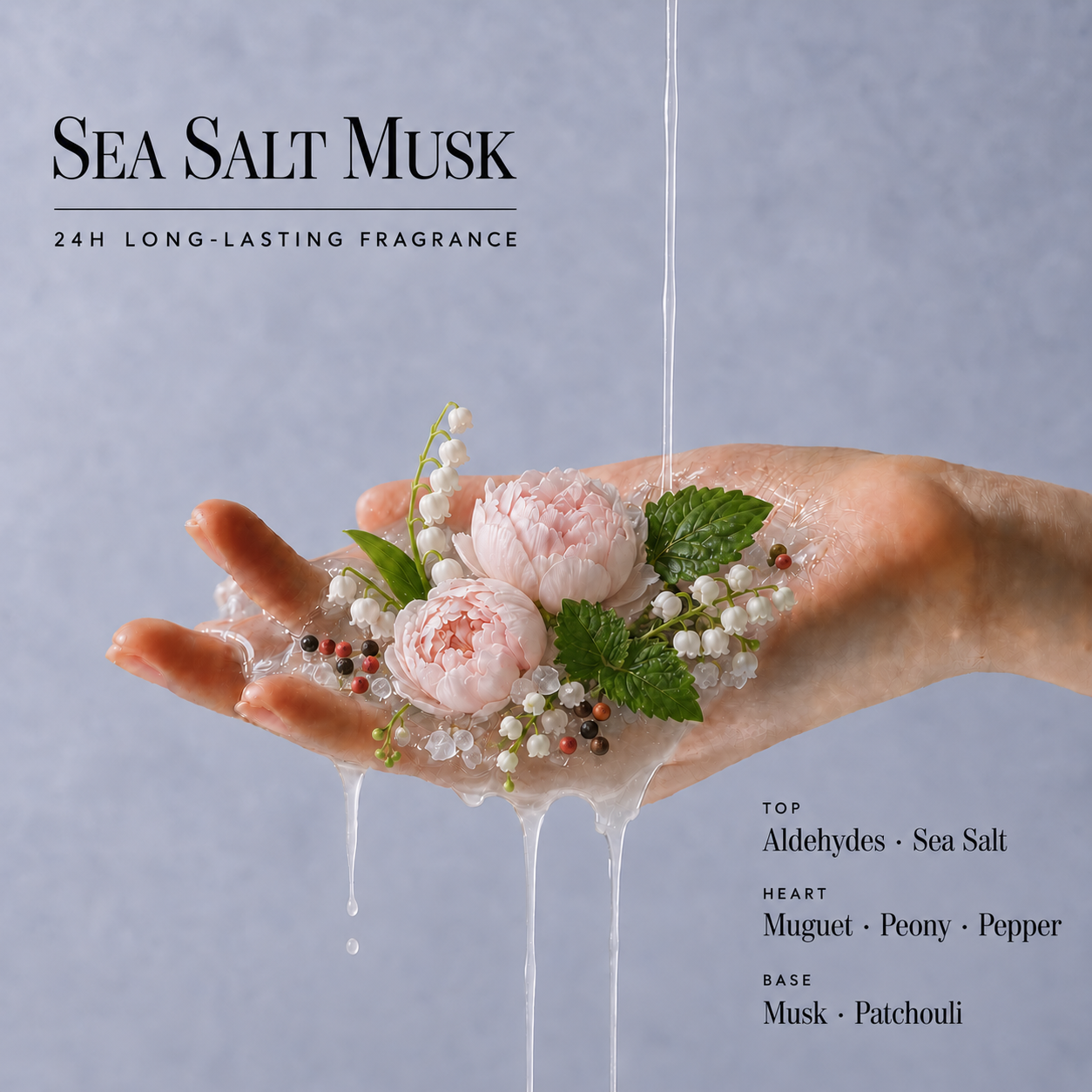 LUV SCENT Sea Salt Musk Perfumed Shower Gel