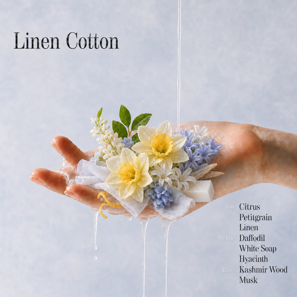 LUV SCENT Linen Cotton Perfumed Shower Gel