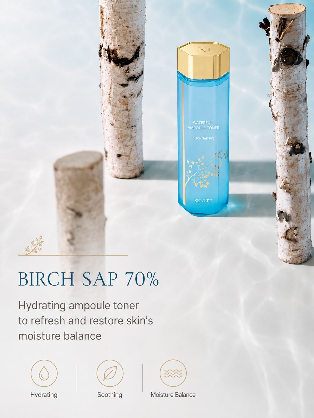 Senite Happy Birch Waterful Ampoule Toner