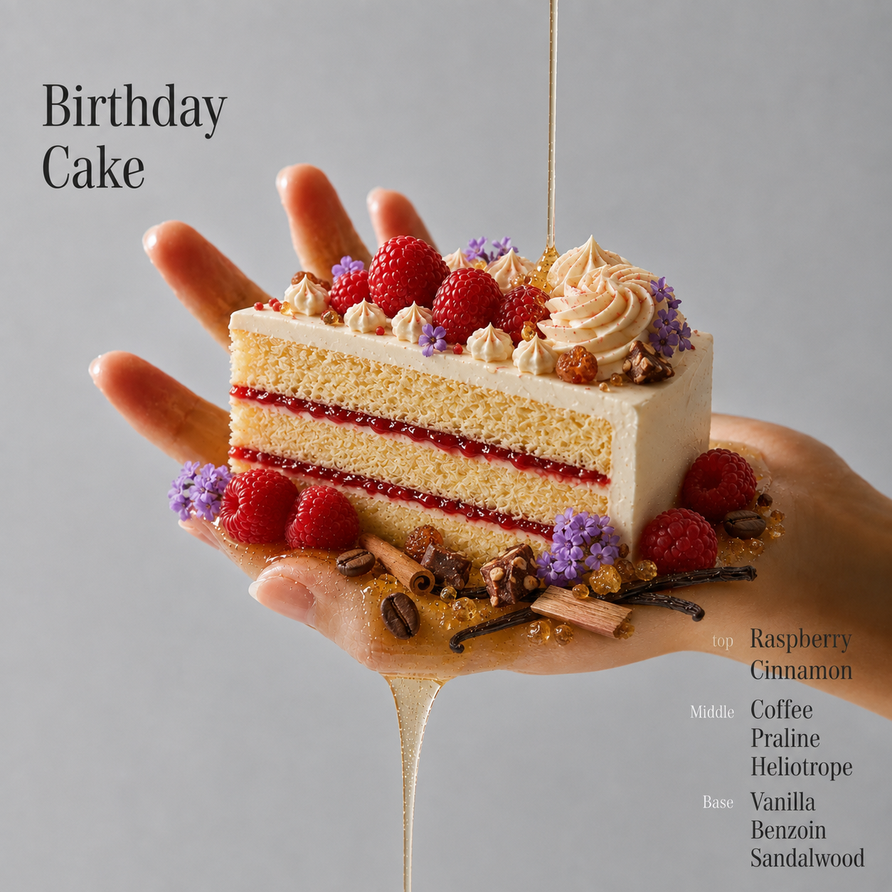 LUV SCENT Birthday Cake Raspberry Vanilla Perfumed Scrub Wash