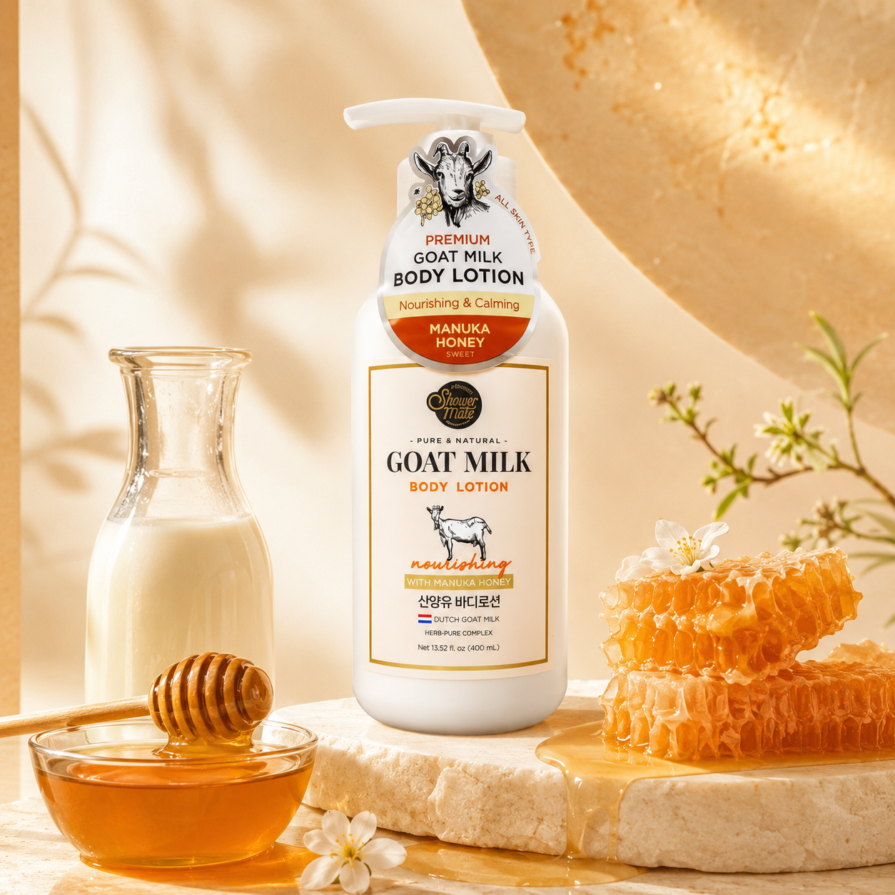 Showermate Goat Milk Manuka Honey Body Lotion