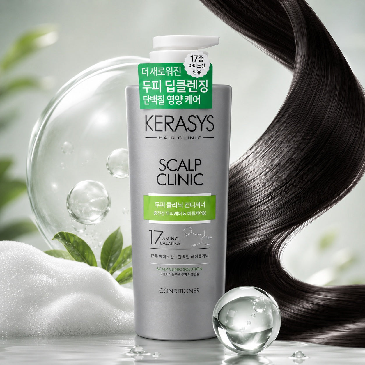 KeraSys Hair Clinic Scalp Clinic Conditioner Korean scalp care conditioner that nourishes hair while helping to soothe, balance and maintain a healthy scalp.