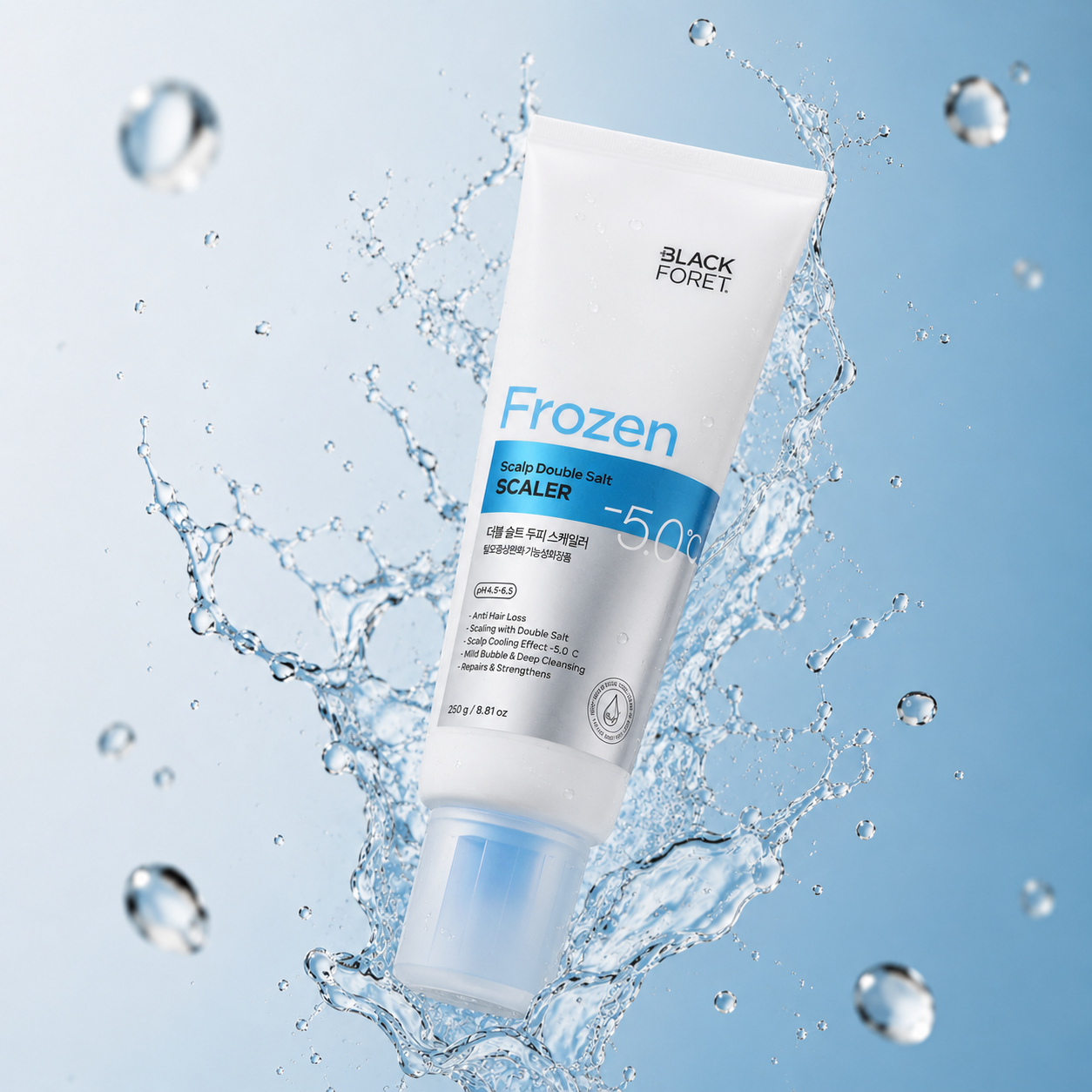 Black Foret Frozen Scalp Double Salt Scaler