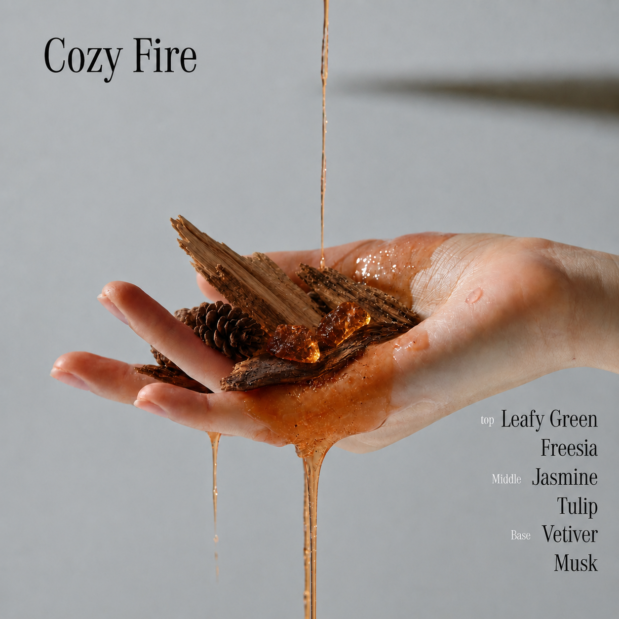 LUV SCENT Cozy Fire Cedar Wood Perfumed Scrub Wash