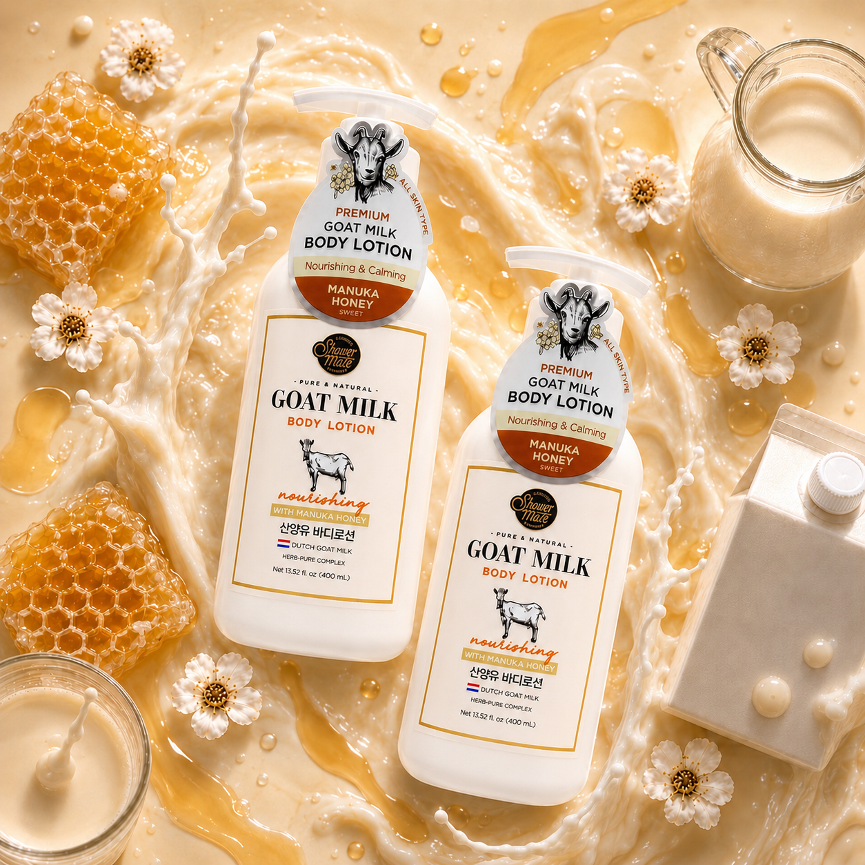 Showermate Goat Milk Manuka Honey Body Lotion