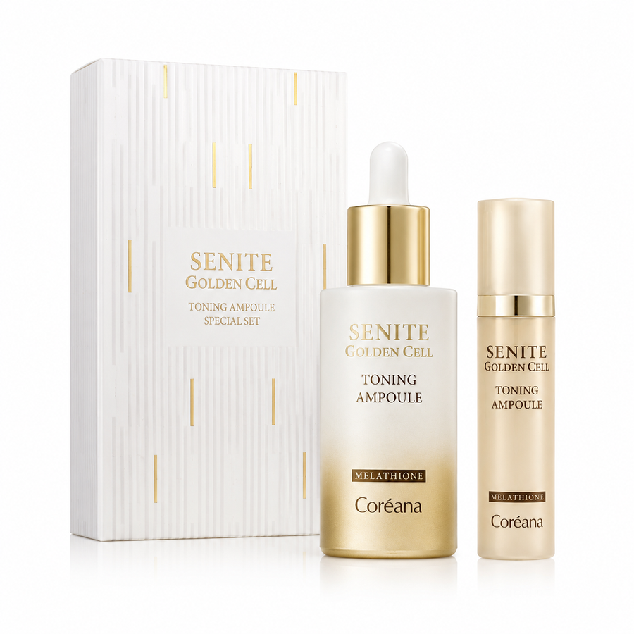 Senite Golden Cell Mela Whitening Toning Ampoule Special Set