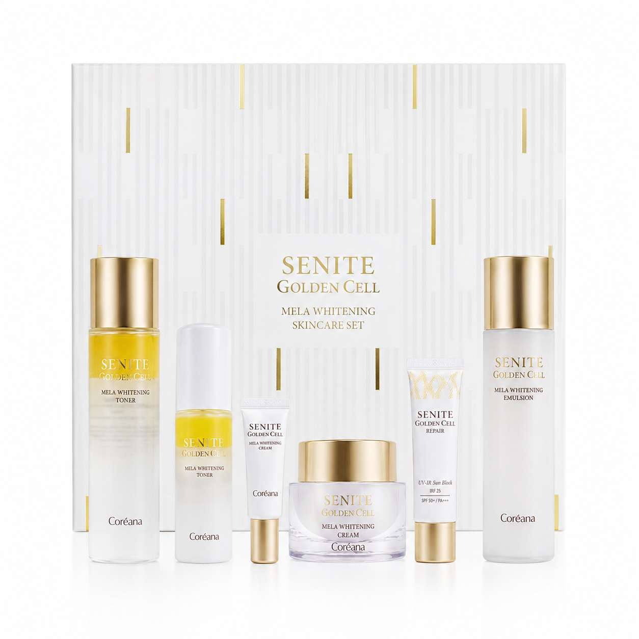 Senite Golden Cell Mela Whitening Skincare Set