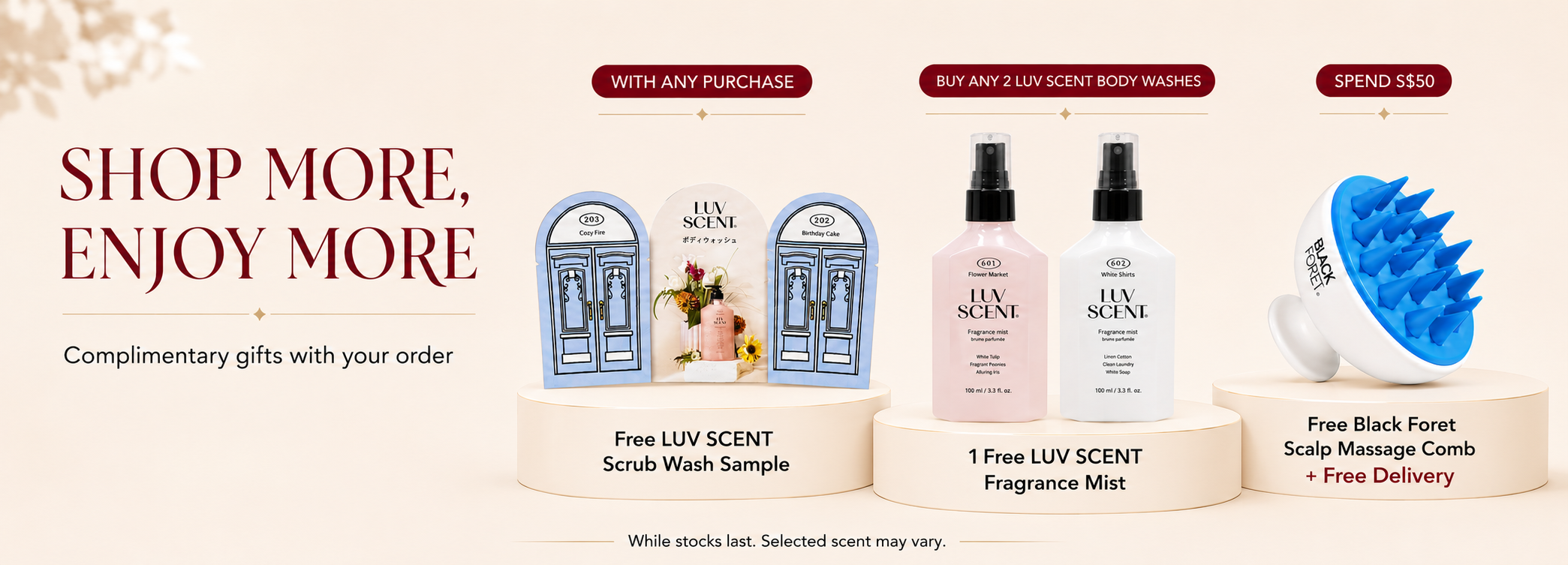Relbe Beauty Complimentary gifts 