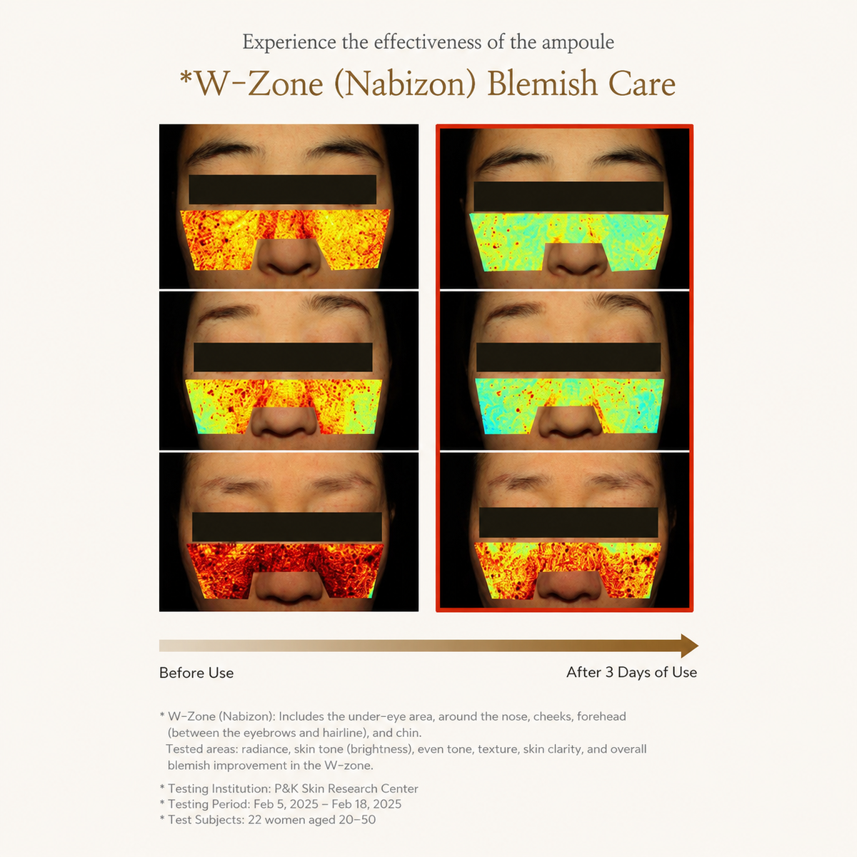 Senite Golden Cell Mela Whitening Toning Ampoule before & after