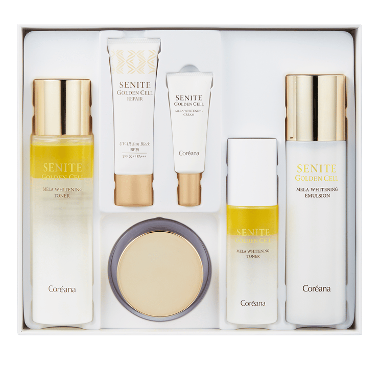 Coreana Senite Golden Cell Mela Whitening Skincare Set