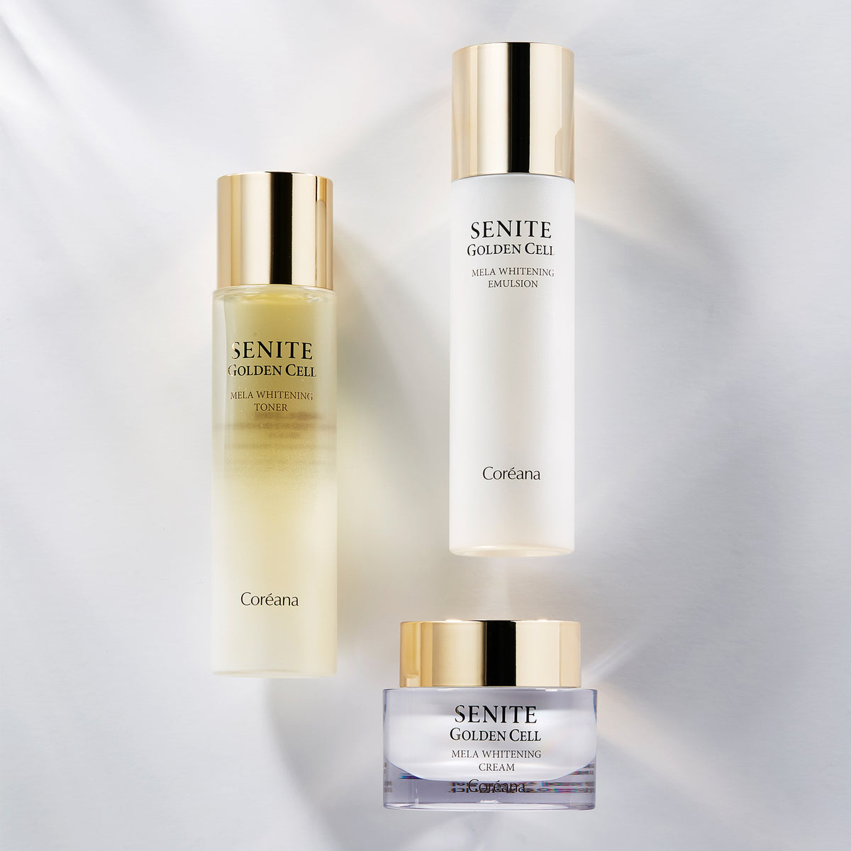 Coreana Senite Golden Cell Mela Whitening 3 step set