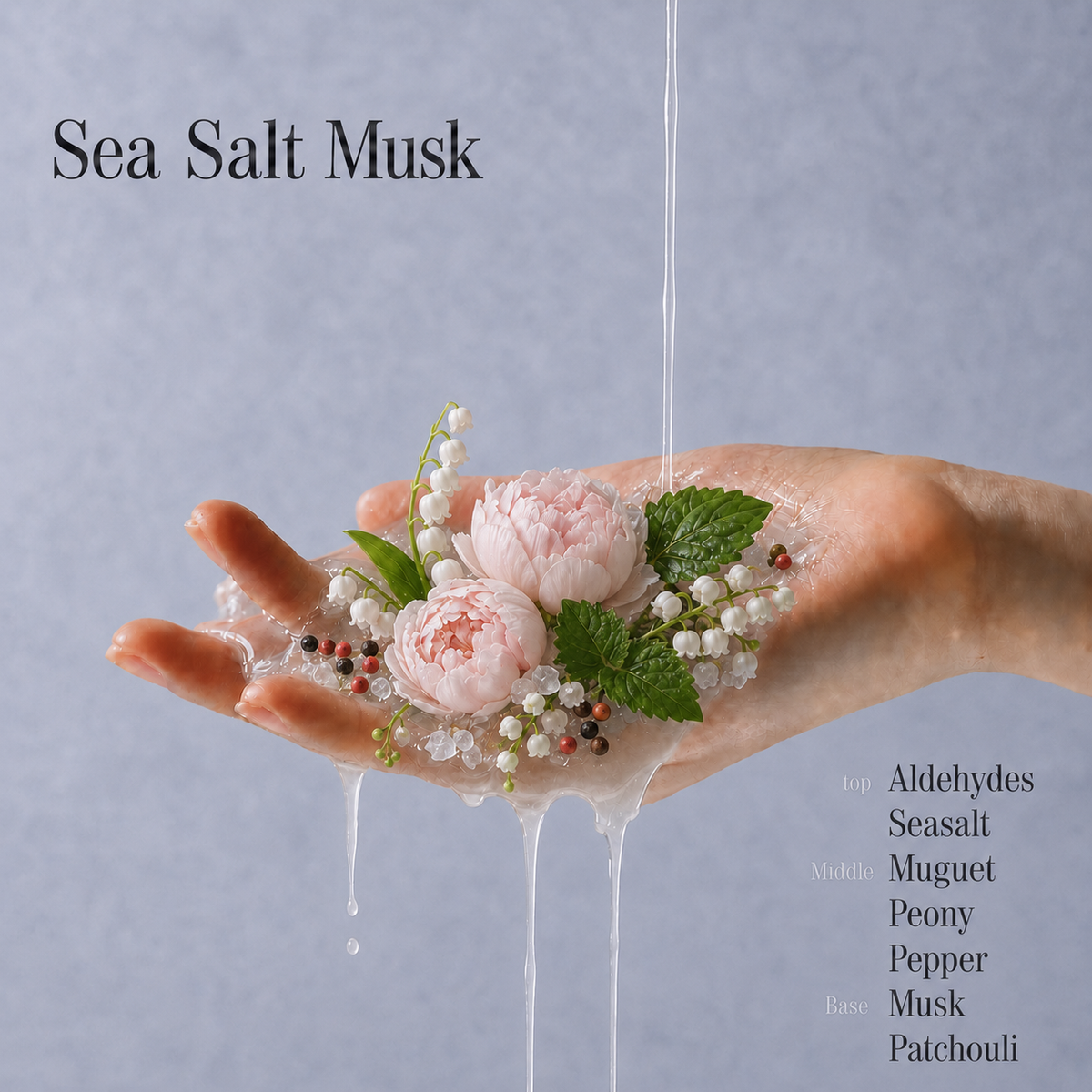 LUV SCENT Sea Salt Musk Perfumed Shower Gel